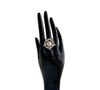Crystal Pearl Universe - Galaxy Flower Ring
