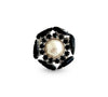 Crystal Pearl Universe - Galaxy Flower Noir Brooch