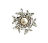 Crystal Pearl Universe - Galaxy Flower Brooch