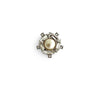 Crystal Pearl Universe - Galaxy Flower Ring