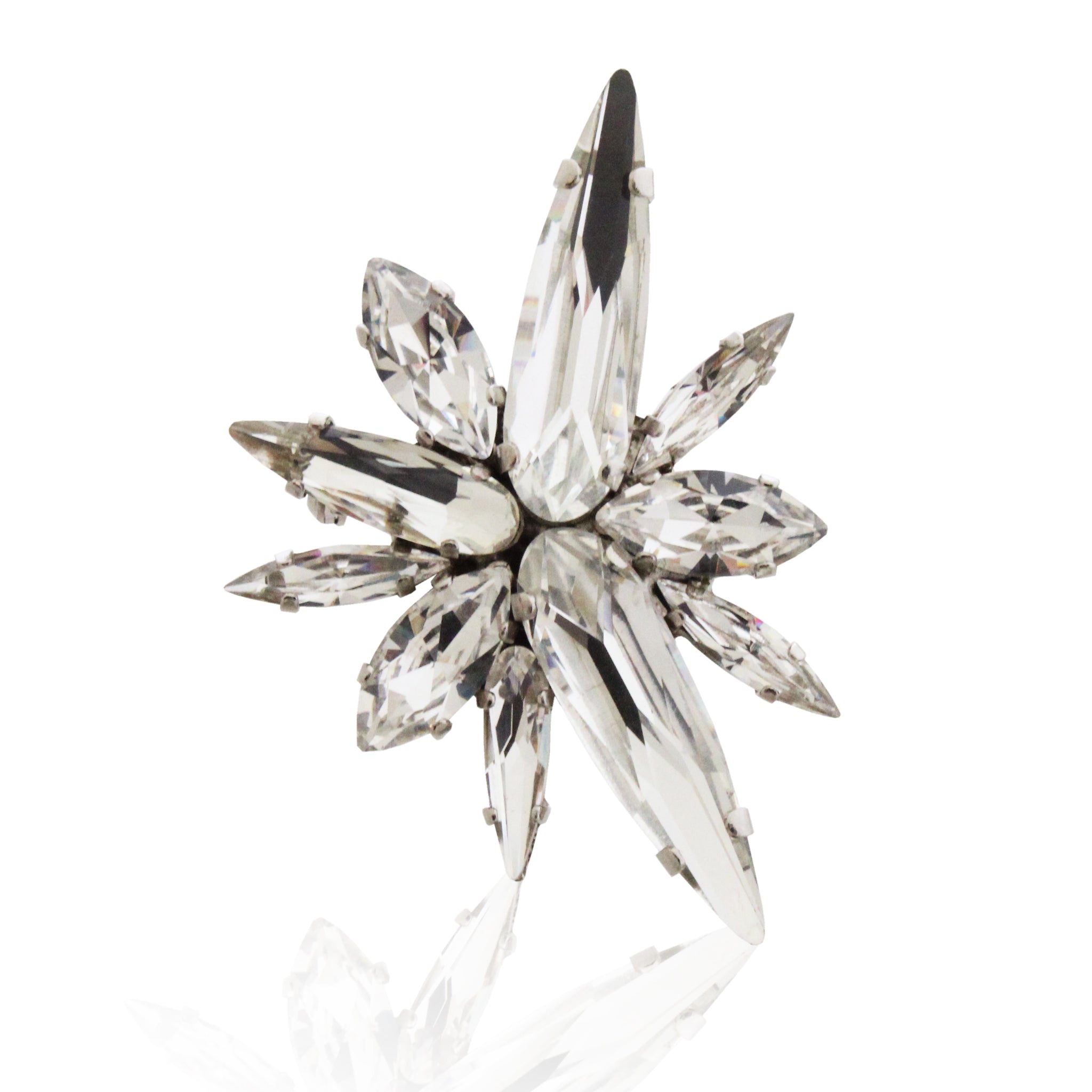 CRYSTAL ASTERI BROOCH